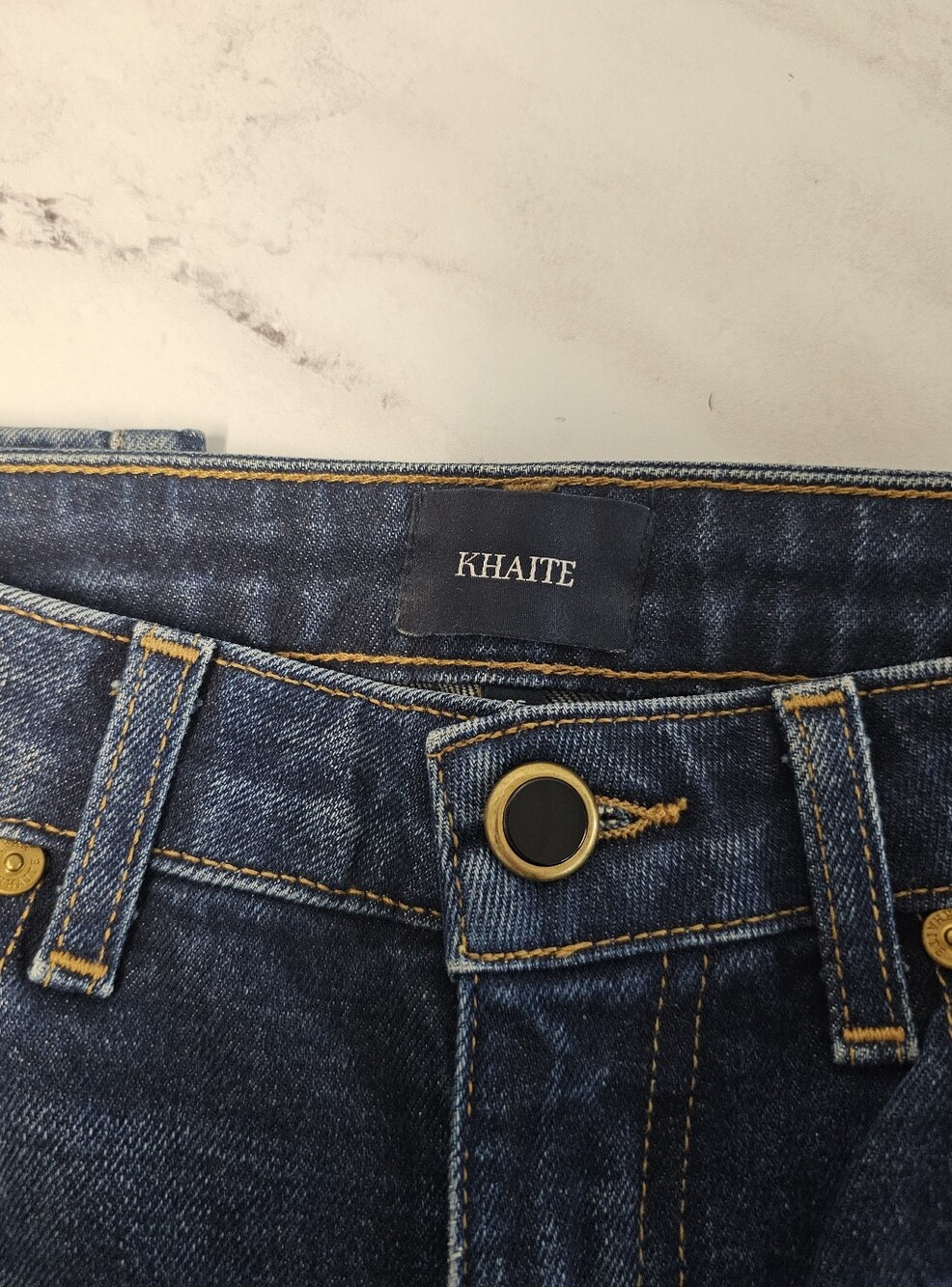 Khaite Kassandra High Rise Skinny Dark Blue Jeans 25 Preowned - Picture 7 of 11
